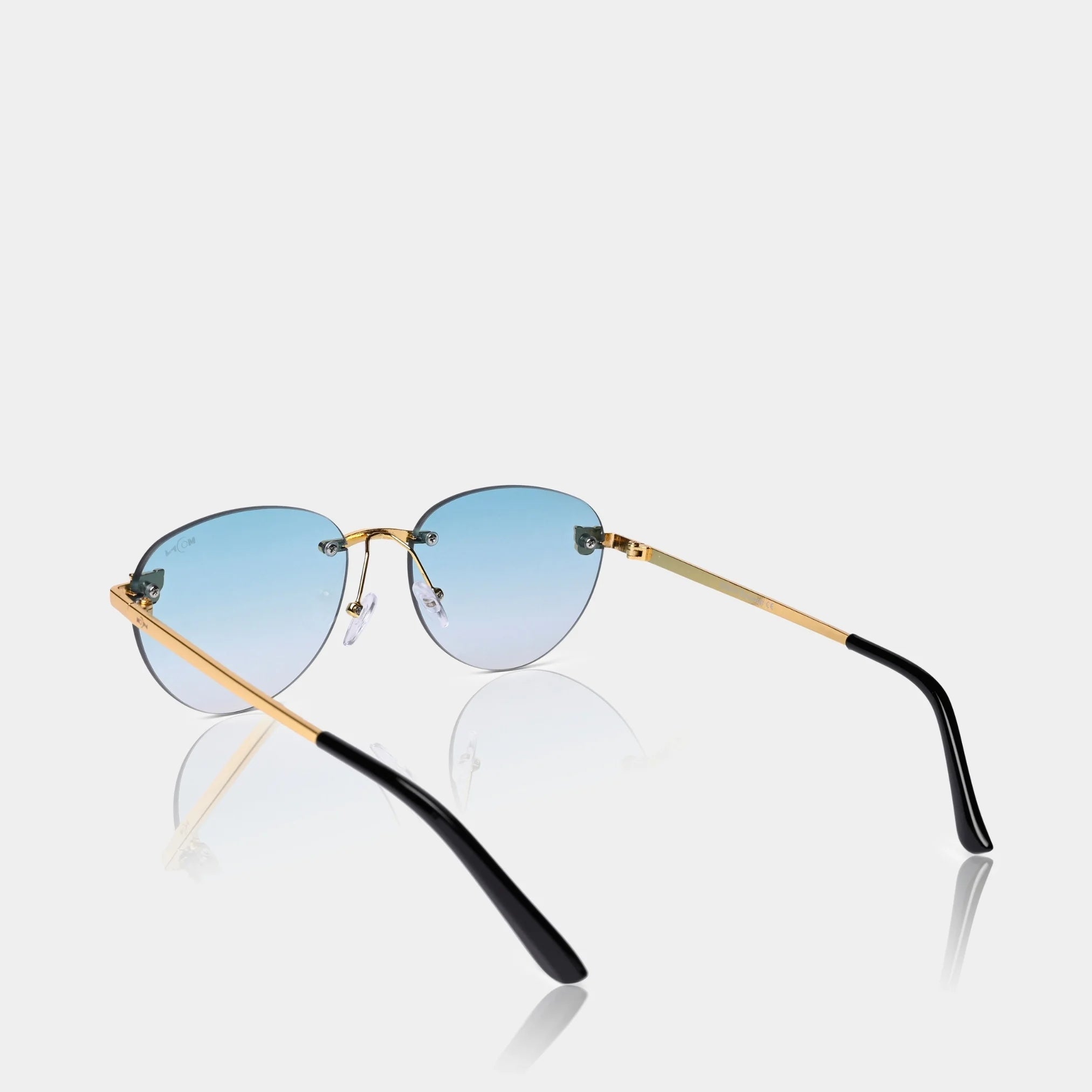 MOONX HIMALIA S2 - UV400 Rimless Oval Sunglasses