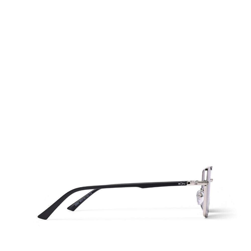 MOONX PHOBOS S1 – UV400 Rectangular Metal Sunglasses (Unisex)
