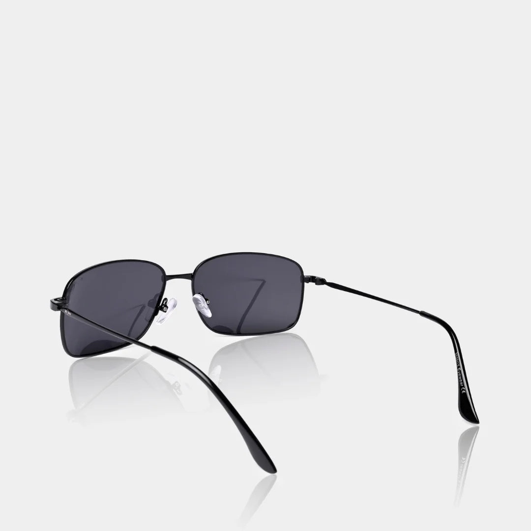 MOONX EXPOSE S1 – Polarised Metal Wrap‑Around Sunglasses (Unisex)
