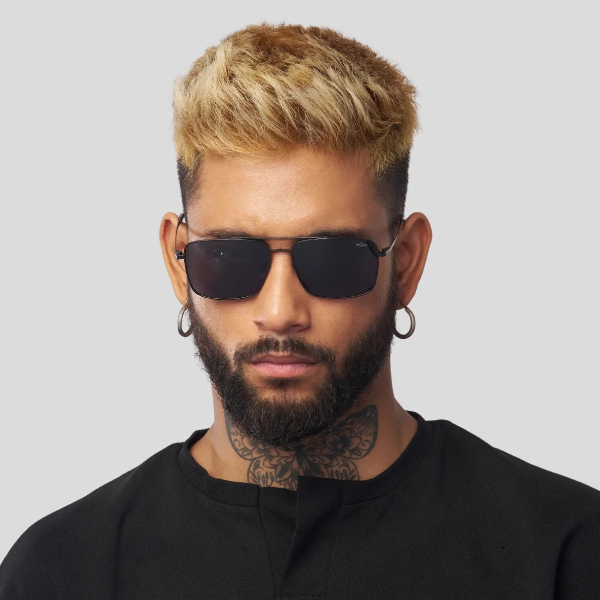MOONX REFLECTOR S3 – Polarised Square Metal Frame Sunglasses (Unisex)