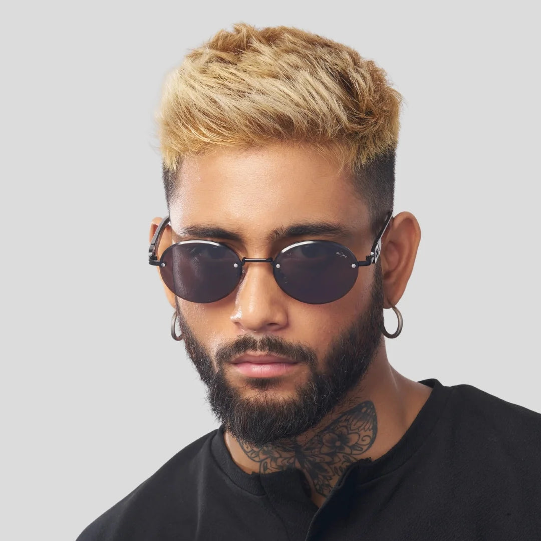 MOONX CLASSICA (Exclusive) – Polarized Oval Metal Frame Sunglasses (Unisex)