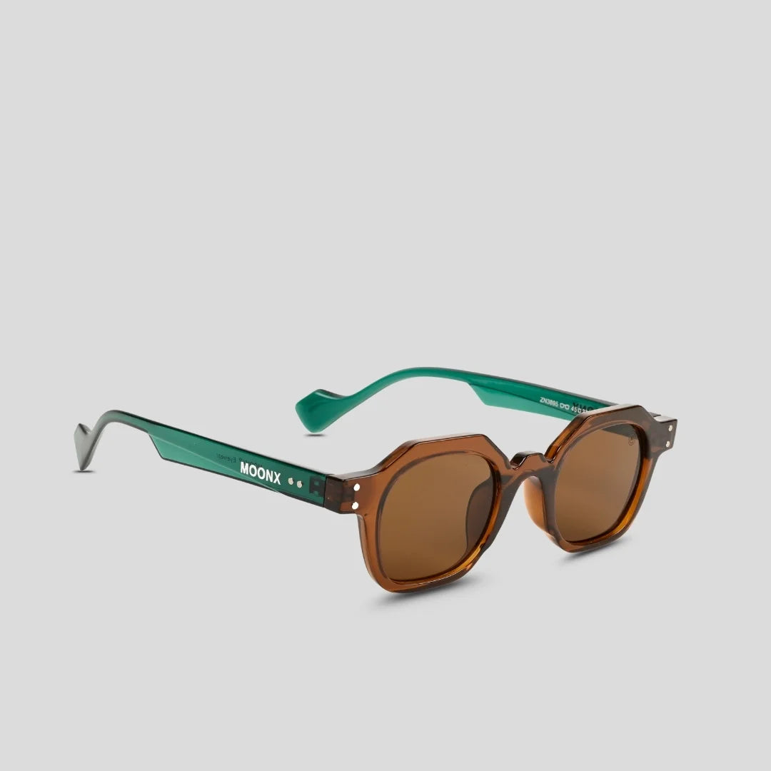 MOONX ORION S5 (Exclusive) – UV400 Geometrical Round Sunglasses (Unisex)