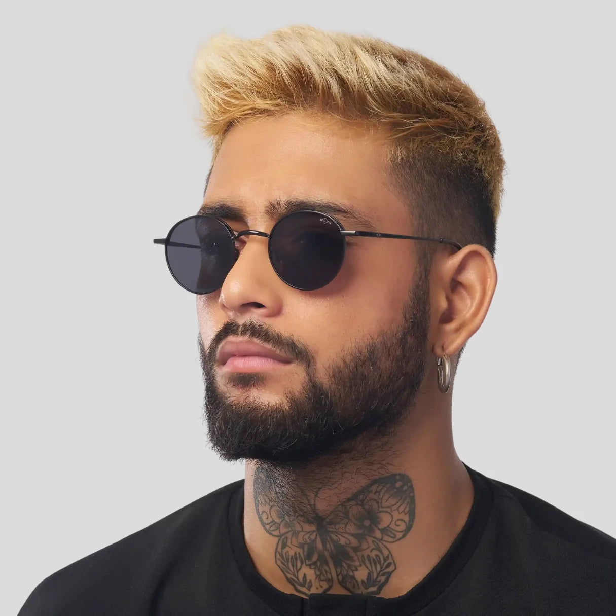 MOONX CLASSIC DIONE – Polarised Round Metal Sunglasses (Unisex)