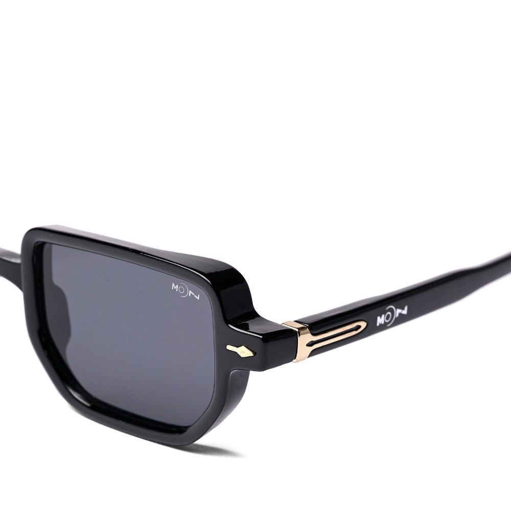 MOONX PHOENIX S1 – UV400 Transparent Rectangular Sunglasses (Unisex)