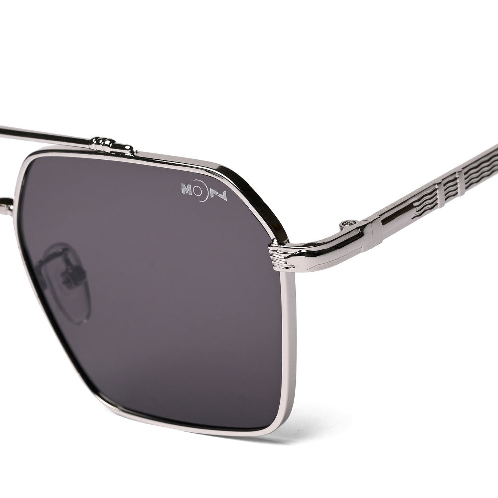MOONX RISE S2 – UV400 Rectangular Metal Frame Sunglasses (Unisex)