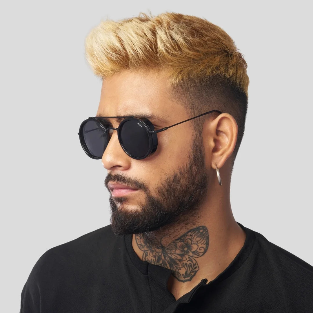 MOONX CLASSIC ROUND – Polarised Round Metal Frame Sunglasses (Unisex)