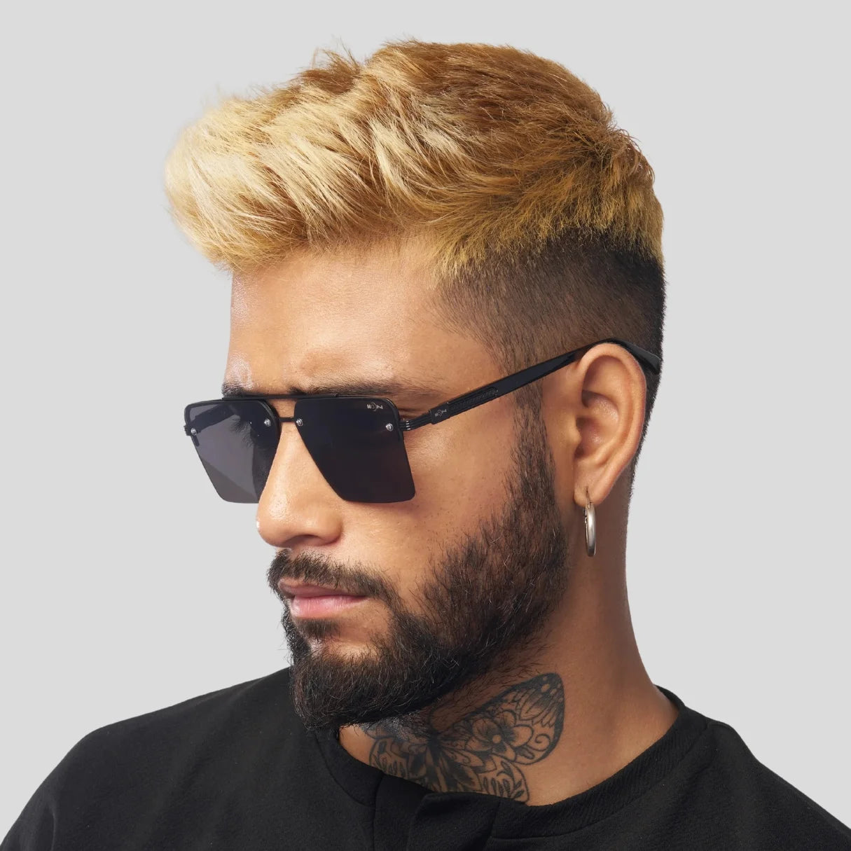 MOONX ICONIC S1 – UV400 Square Metal Frame Sunglasses (Unisex)