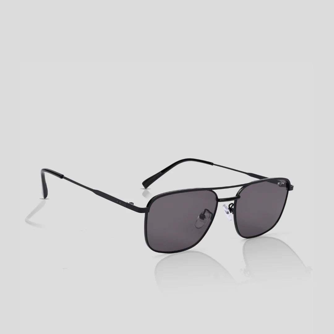MOONX Z-AUTONOE S1 – UV400 Rectangular Metal Frame Sunglasses (Unisex)