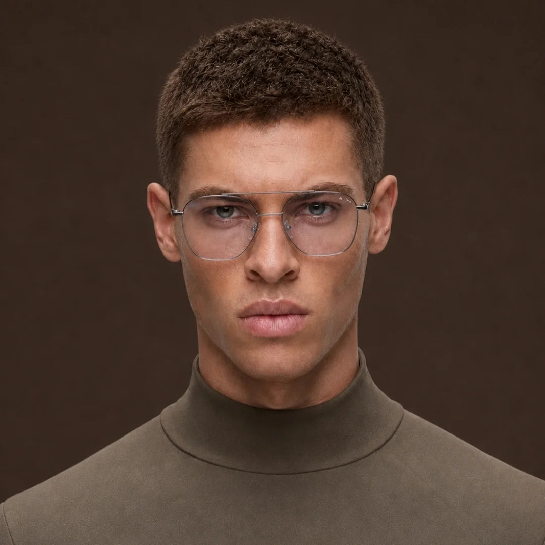 MOONX TRANZ (Anti-Blue) – Rectangular Anti-Blue Light Glasses (Unisex)