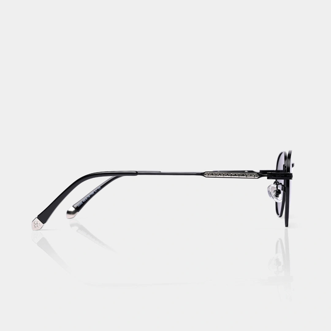 MOONX CLASSIC STREAK – Polarised Round Metal Frame Sunglasses (Unisex)