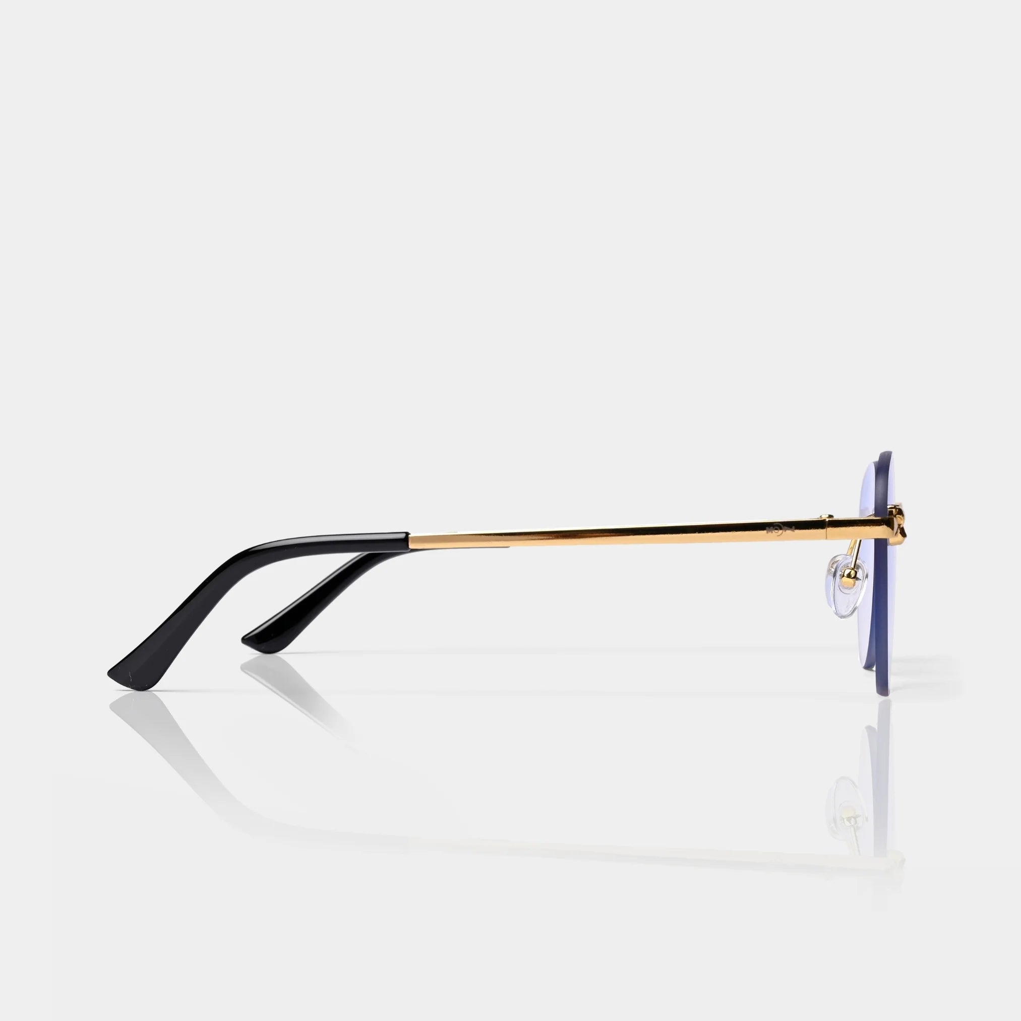 MOONX HIMALIA S3 - UV400 Rimless Oval Sunglasses