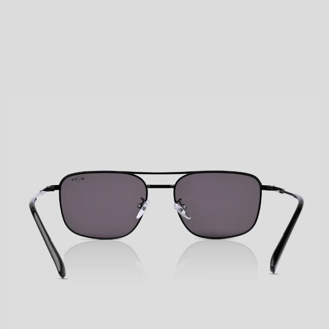MOONX Z-AUTONOE S1 – UV400 Rectangular Metal Frame Sunglasses (Unisex)