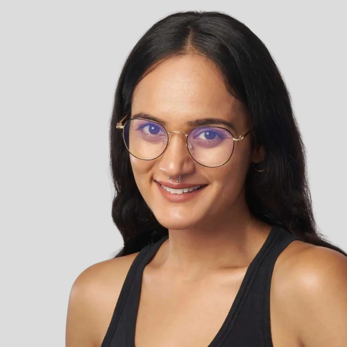 MOONX PHILO (Anti‑Blue) – Round Metal Blue‑Light‑Blocking Glasses (Unisex)