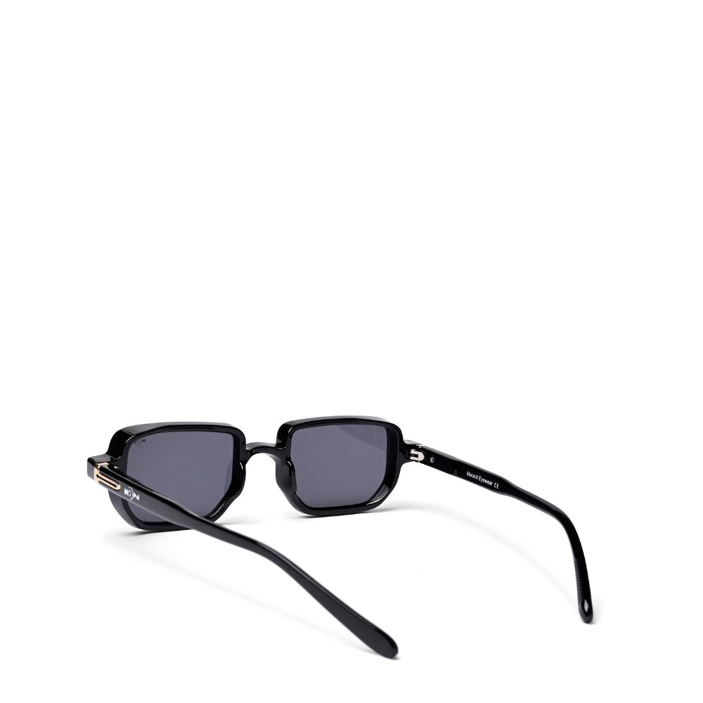 MOONX PHOENIX S1 – UV400 Transparent Rectangular Sunglasses (Unisex)