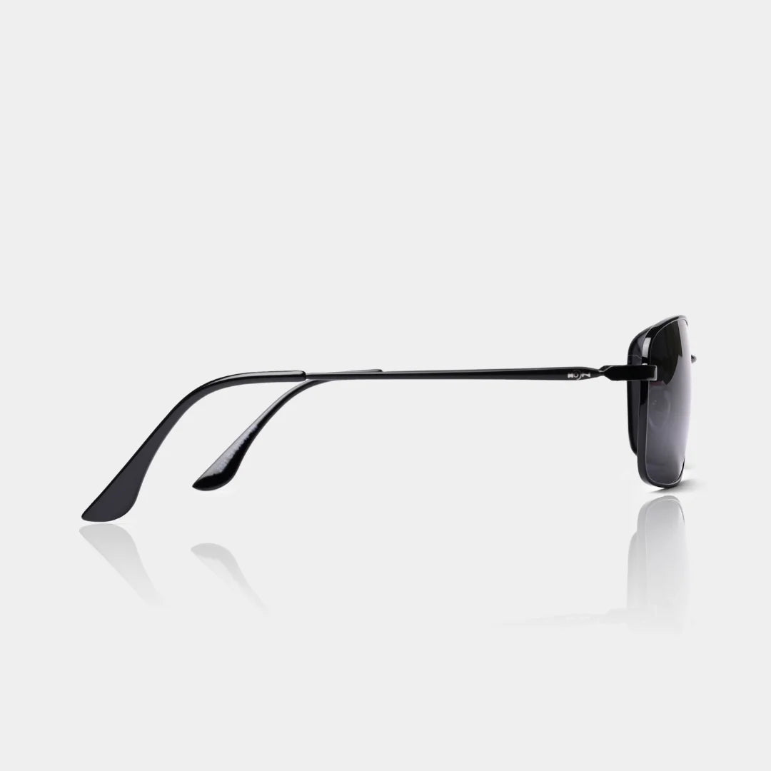 MOONX EXPOSE S1 – Polarised Metal Wrap‑Around Sunglasses (Unisex)