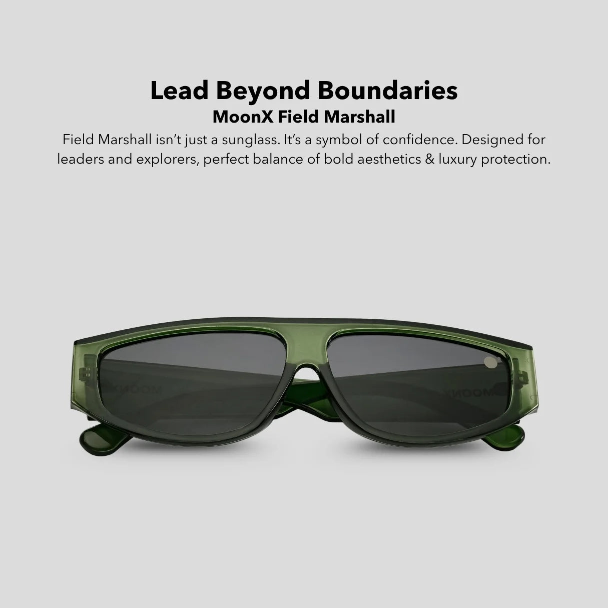 MOONX FIELD MARSHALL – UV400 Military Inspired Sunglasses (Unisex)