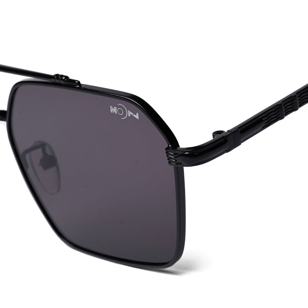 MOONX RISE S1 – UV400 Rectangular Metal Frame Sunglasses (Unisex)