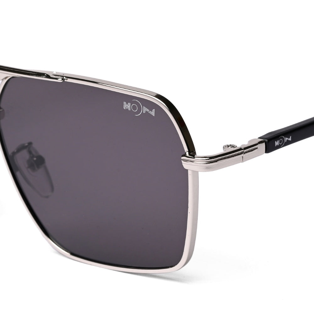 MOONX PHOBOS S1 – UV400 Rectangular Metal Sunglasses (Unisex)