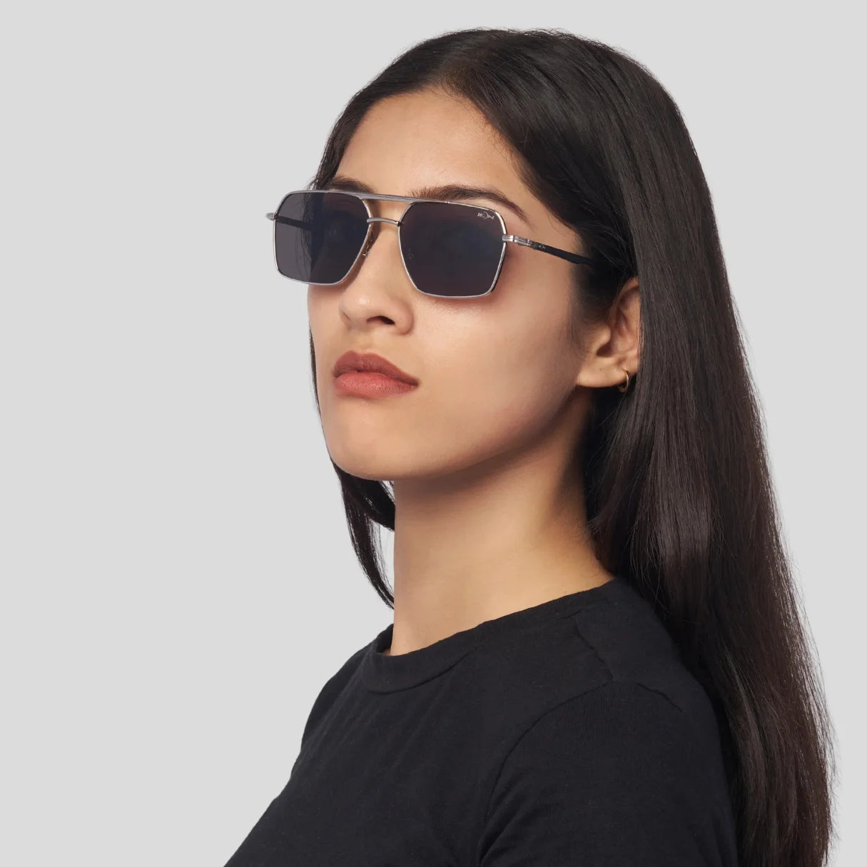 MOONX PHOBOS S1 – UV400 Rectangular Metal Sunglasses (Unisex)