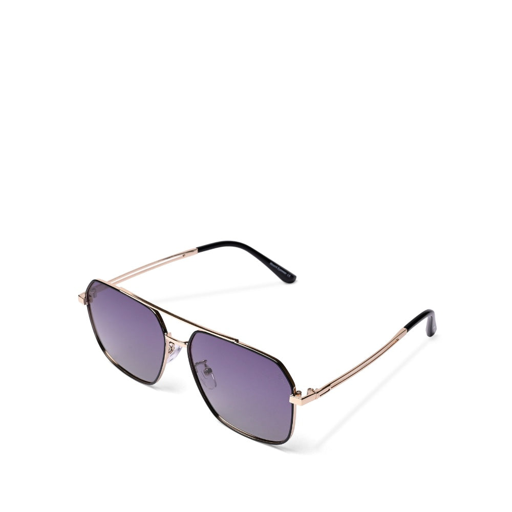 MOONX REFLECTOR S3 – Polarised Square Metal Frame Sunglasses (Unisex)