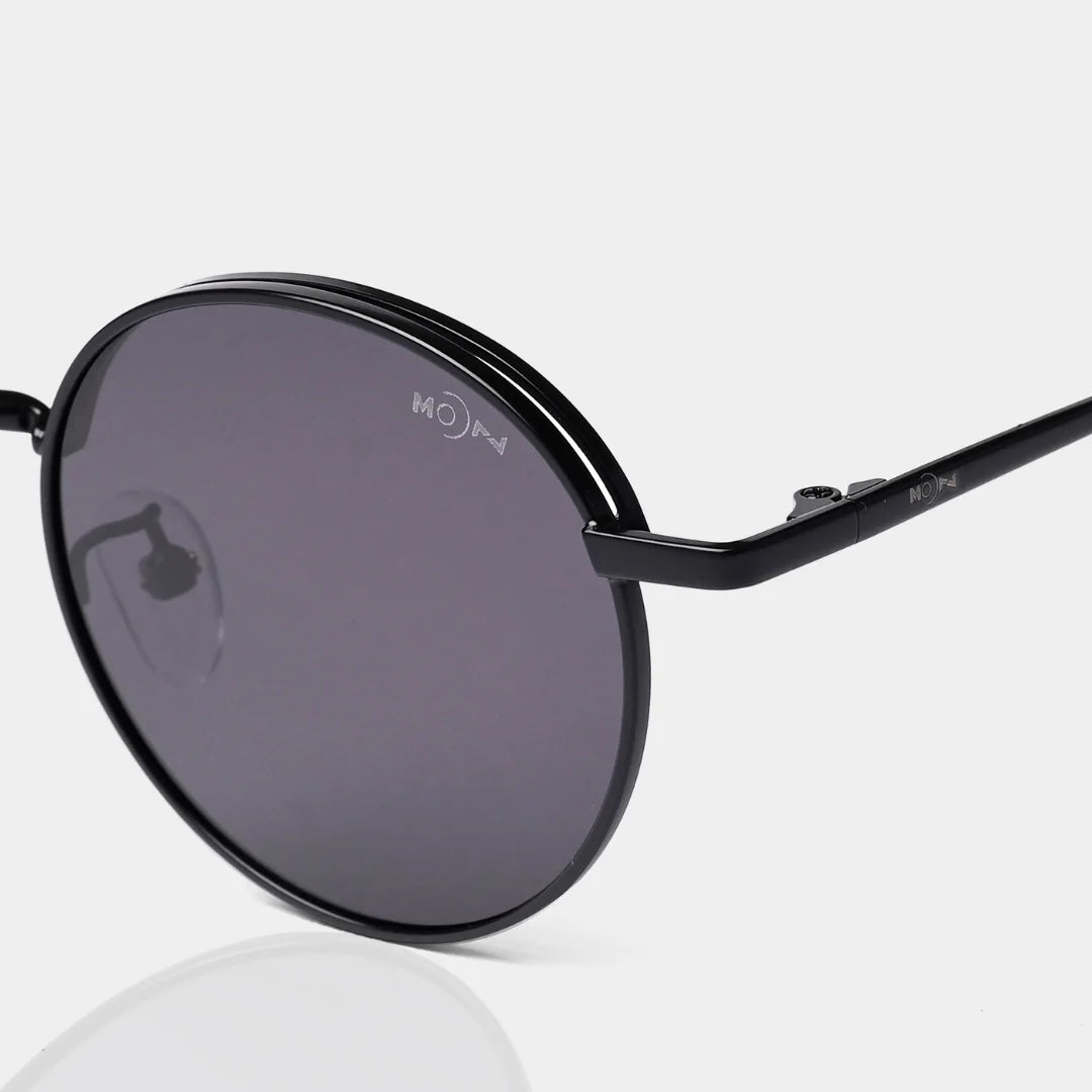 MOONX CLASSIC DIONE – Polarised Round Metal Sunglasses (Unisex)