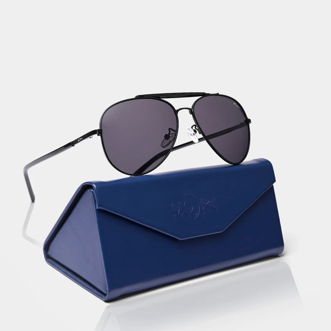 MOONX DRACO – Polarised Metal Aviator Sunglasses (Unisex)