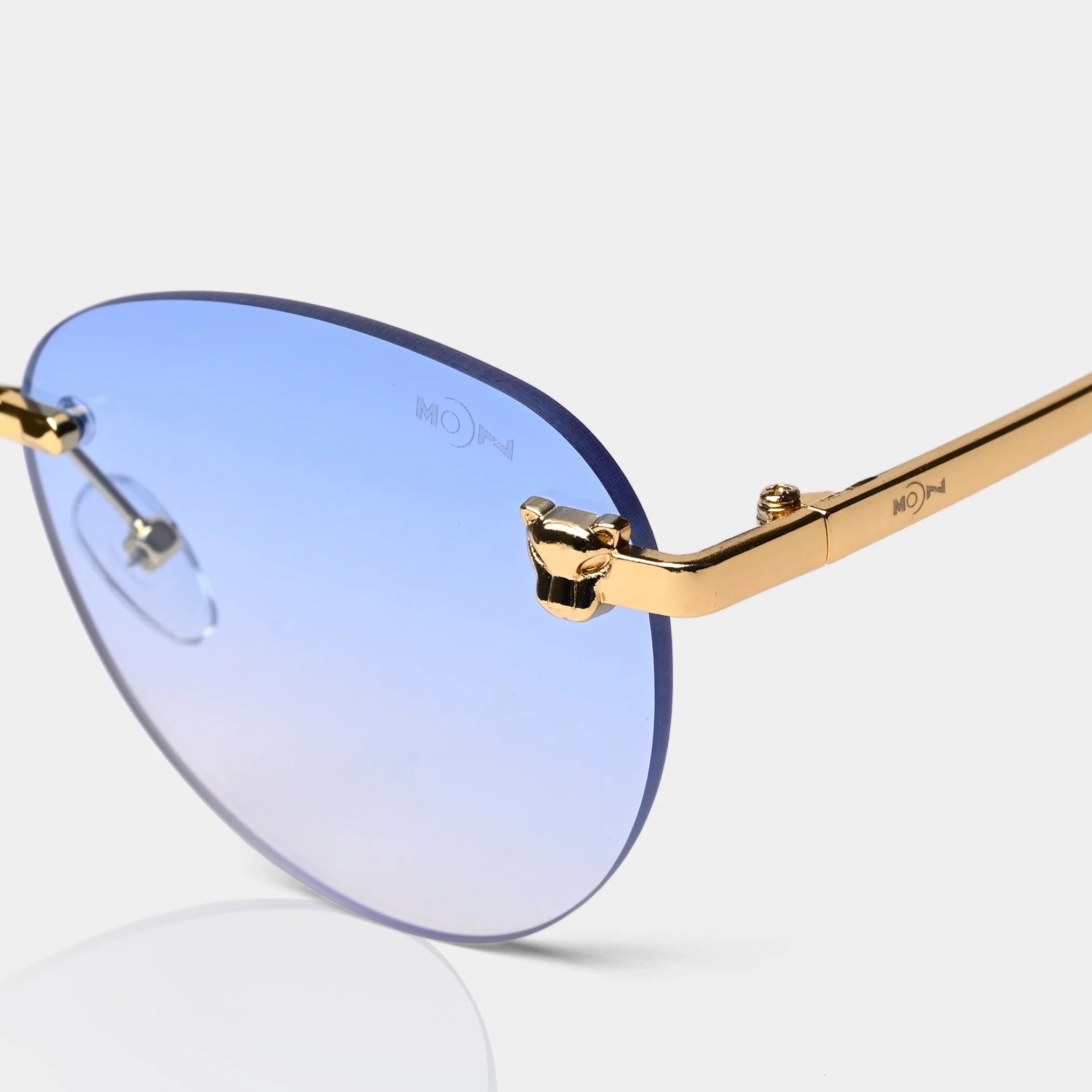 MOONX HIMALIA S3 - UV400 Rimless Oval Sunglasses