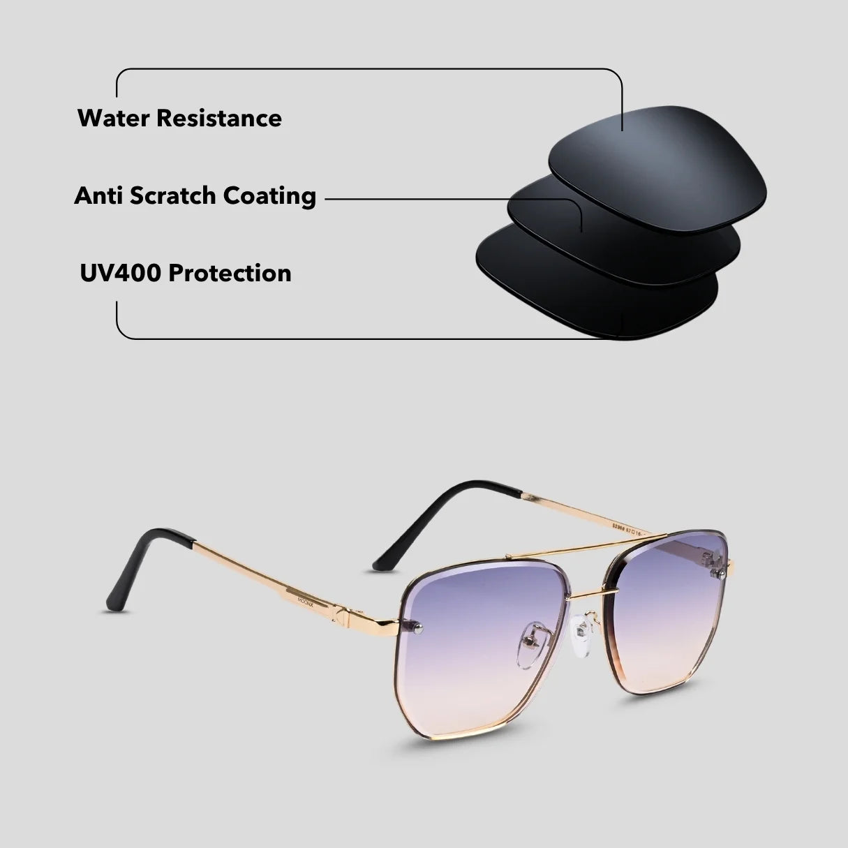 MOONX CELEBRITY TINT – UV400 Celebrity Inspired Sunglasses (Unisex)