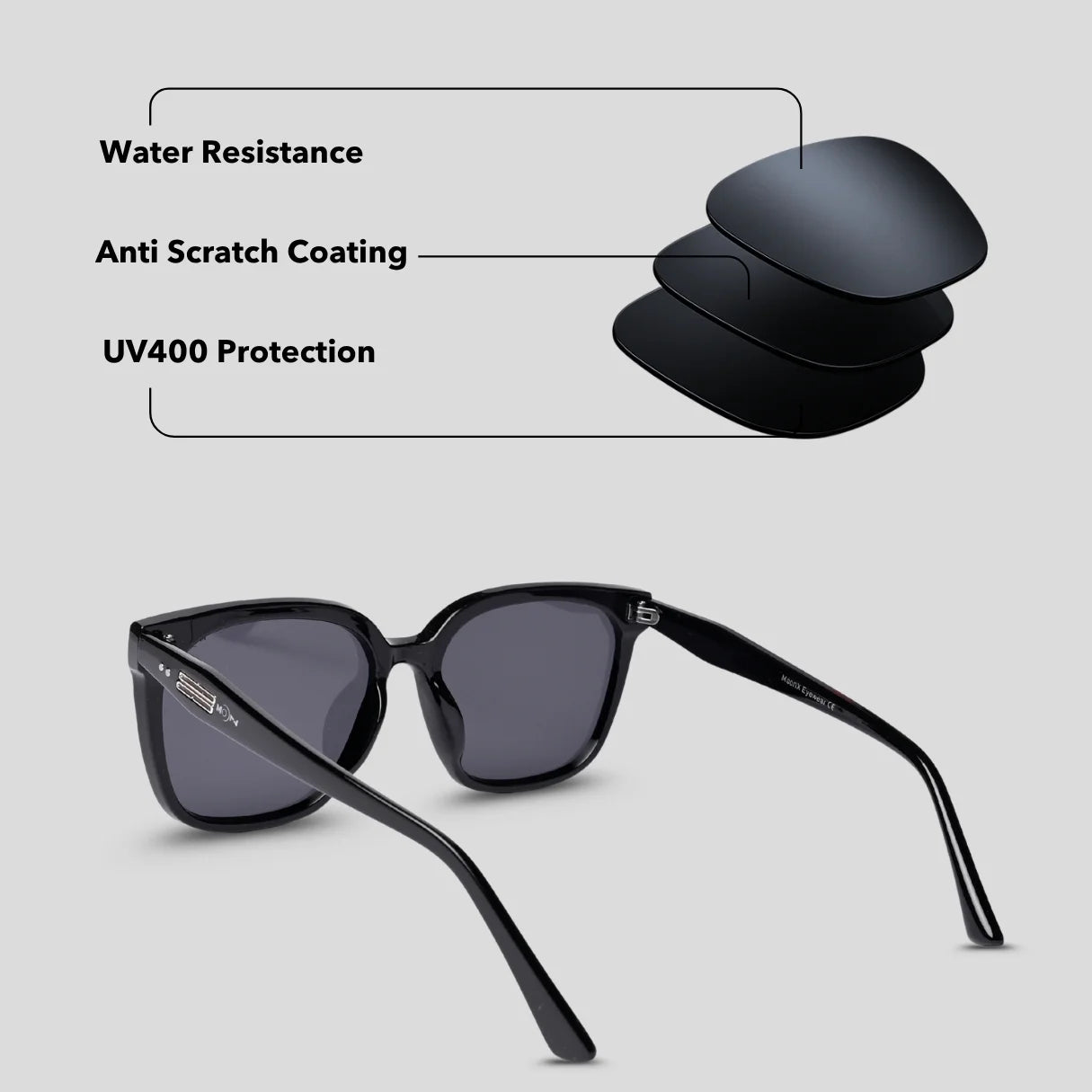 MOONX ROCK S1 – UV400 Oversized Sunglasses (Unisex)