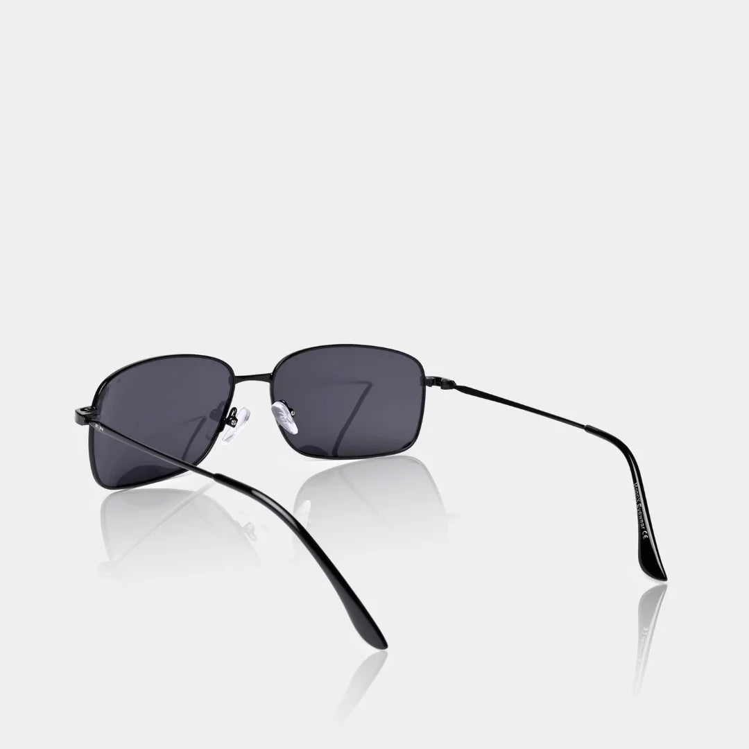 MOONX EXPOSE S1 – Polarised Metal Wrap‑Around Sunglasses (Unisex)