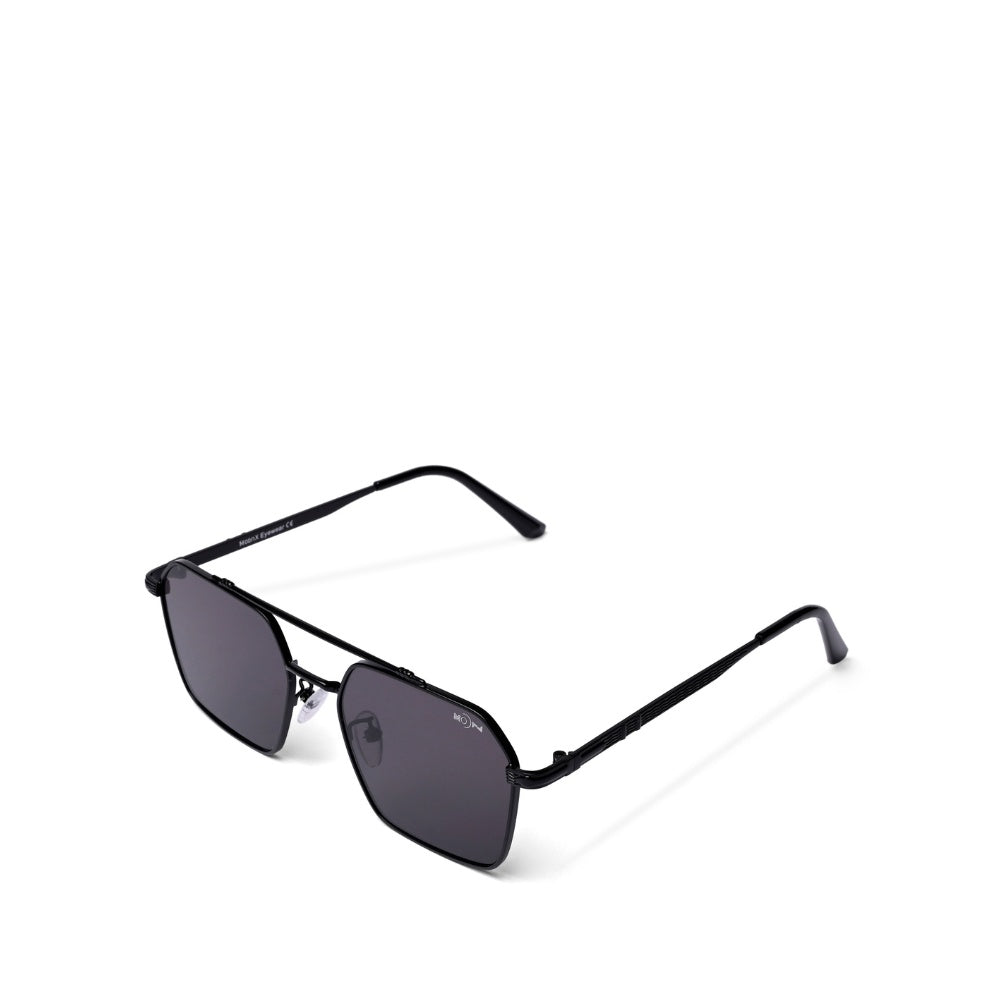MOONX RISE S1 – UV400 Rectangular Metal Frame Sunglasses (Unisex)