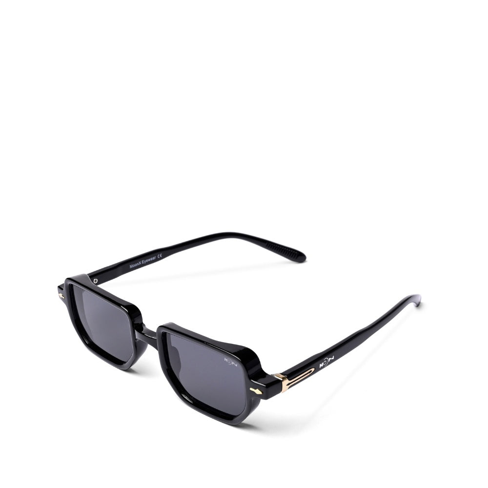 MOONX PHOENIX S1 – UV400 Transparent Rectangular Sunglasses (Unisex)