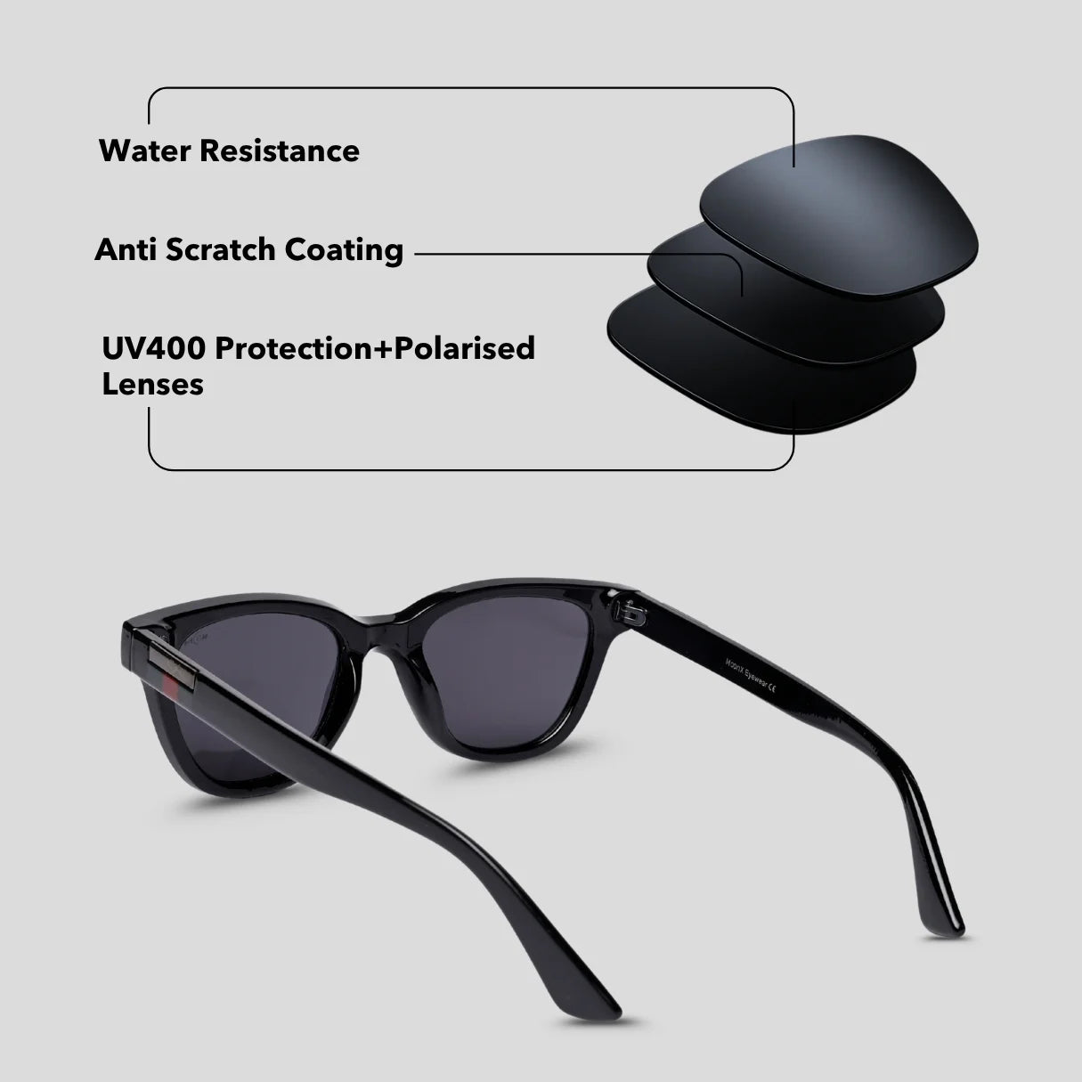 MOONX CLASSIC TITANS – Polarized Cat-Eye Sunglasses (Unisex)