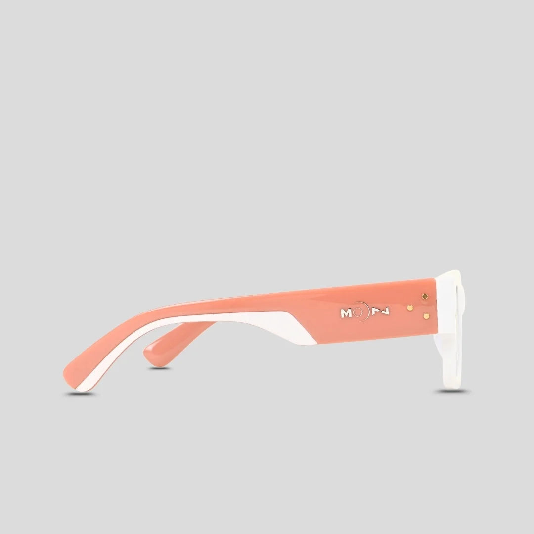 MOONX CLASSIC ICON (WH) - UV400 Rectangular Sunglasses (Unisex)