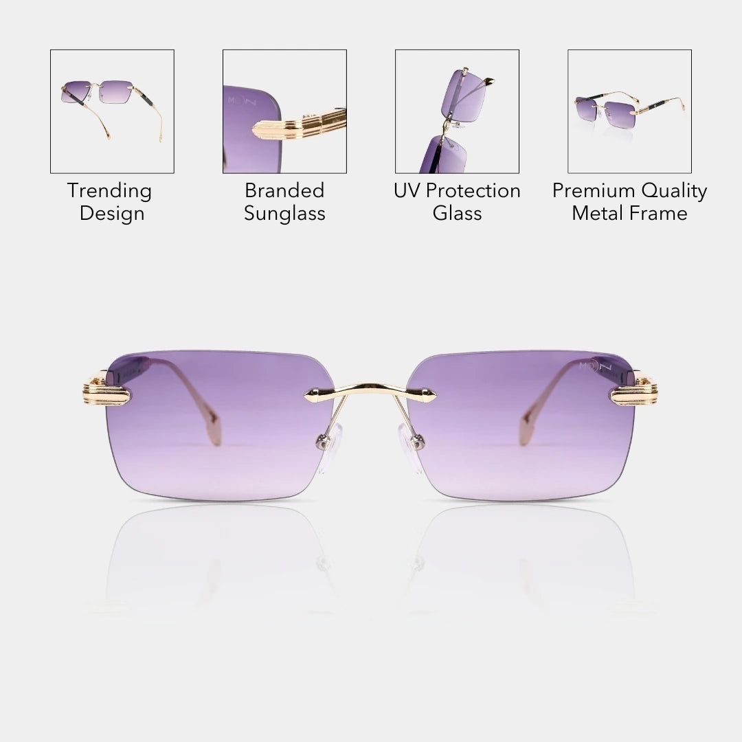 MOONX MATTERS S2 - UV400 Luxury Rimless Sunglasses