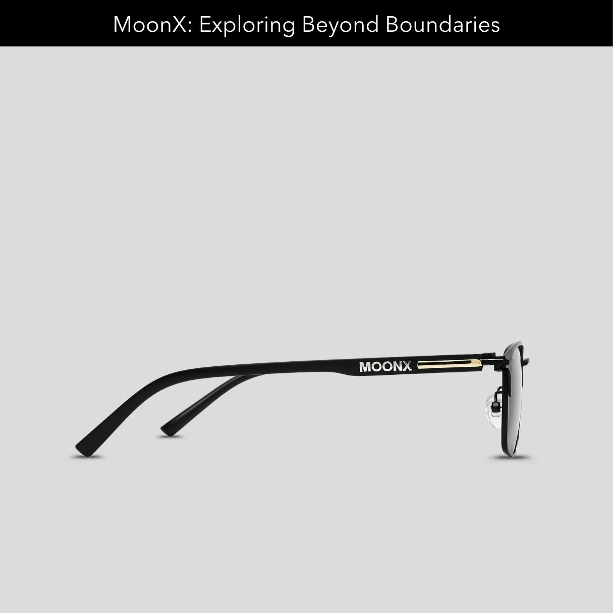 MOONX THEIA S1 – Polarised Rectangular Metal Frame Sunglasses (Unisex)