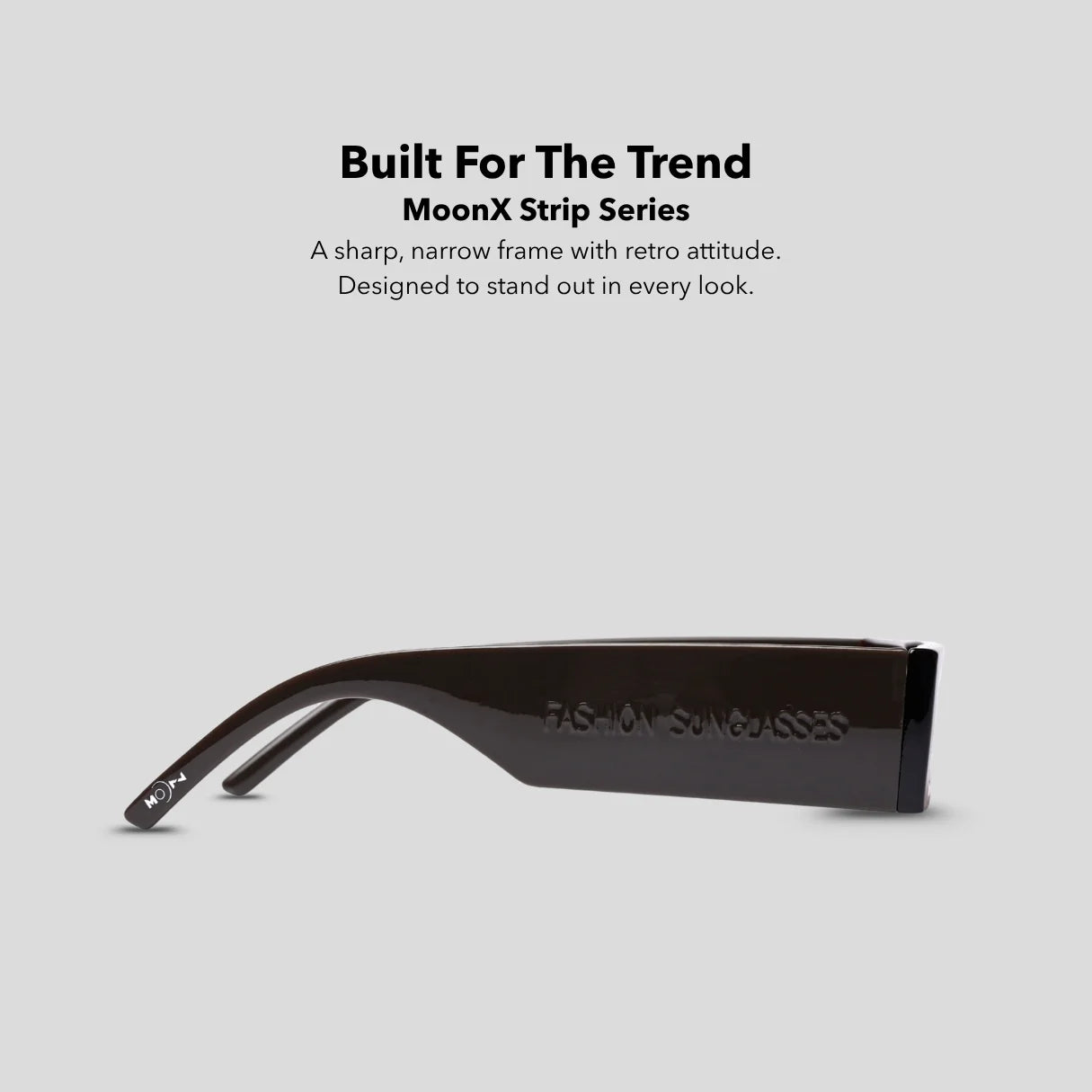 MOONX STRIP S3 – UV400 Modern Retro Sunglasses (Unisex)