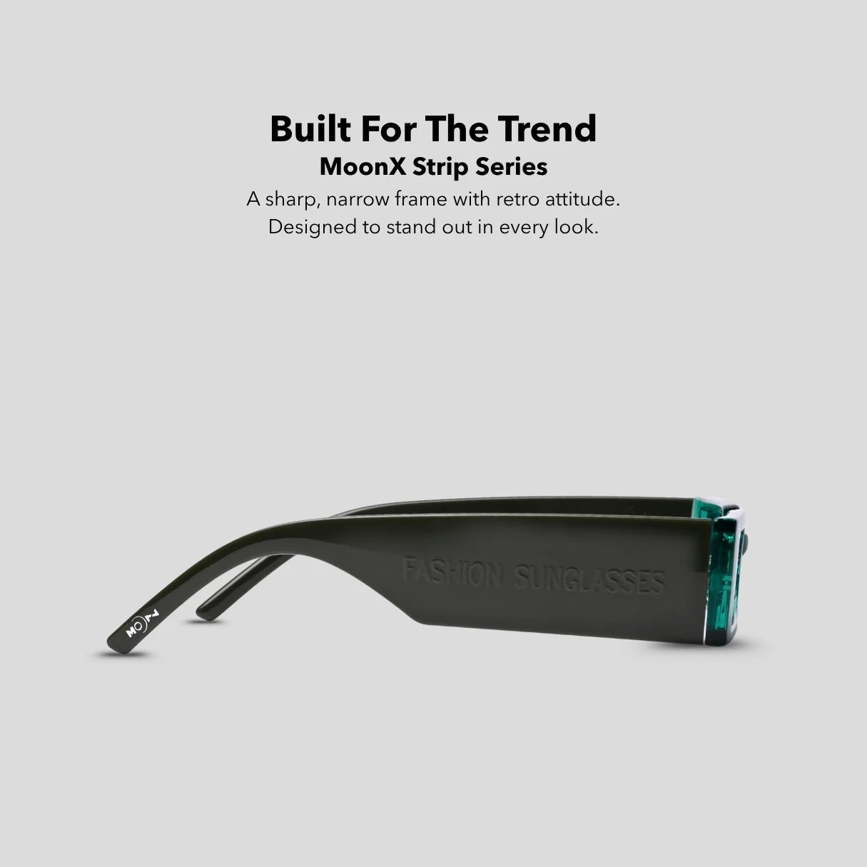 MOONX STRIP S4 – UV400 Modern Retro Sunglasses (Unisex)