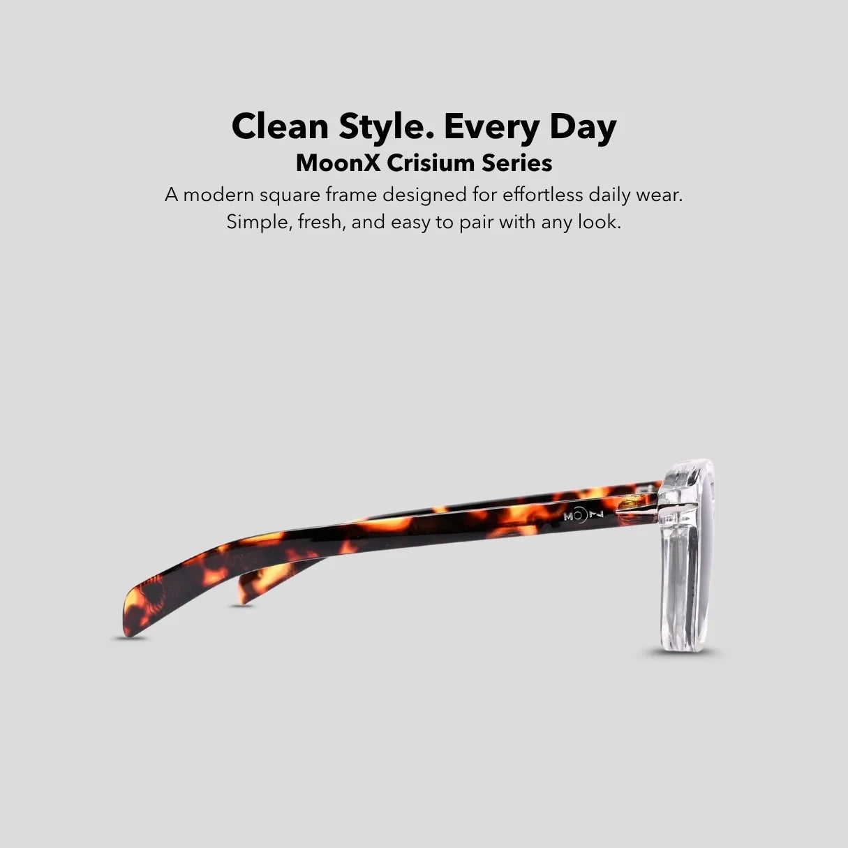 MOONX CRISIUM S3 (Exclusive) – UV400 Trending Rectangular Sunglasses (Unisex)