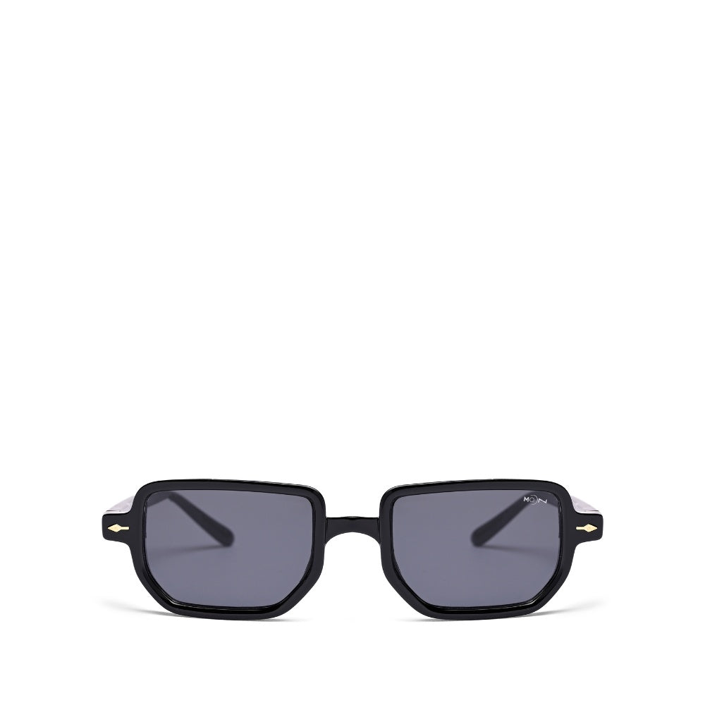 MOONX PHOENIX S1 – UV400 Transparent Rectangular Sunglasses (Unisex)