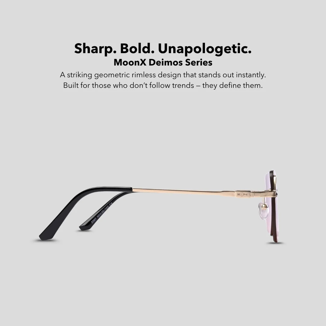 MOONX DEIMOS S4 – Futuristic Metal Frame Sunglasses (Unisex)