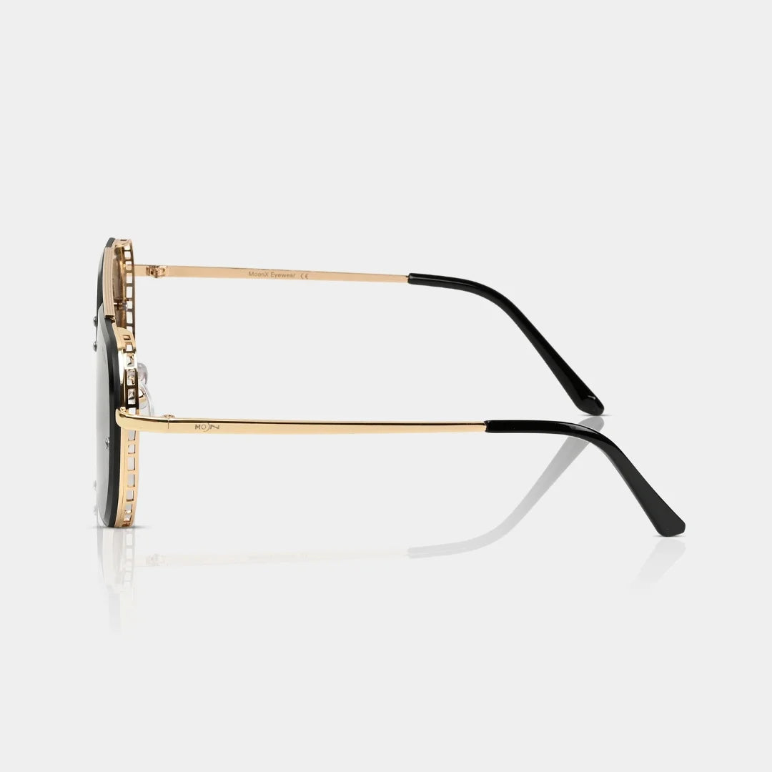MOONX MAJOR S2 – UV400 Aviator Metal Frame Sunglasses (Unisex)