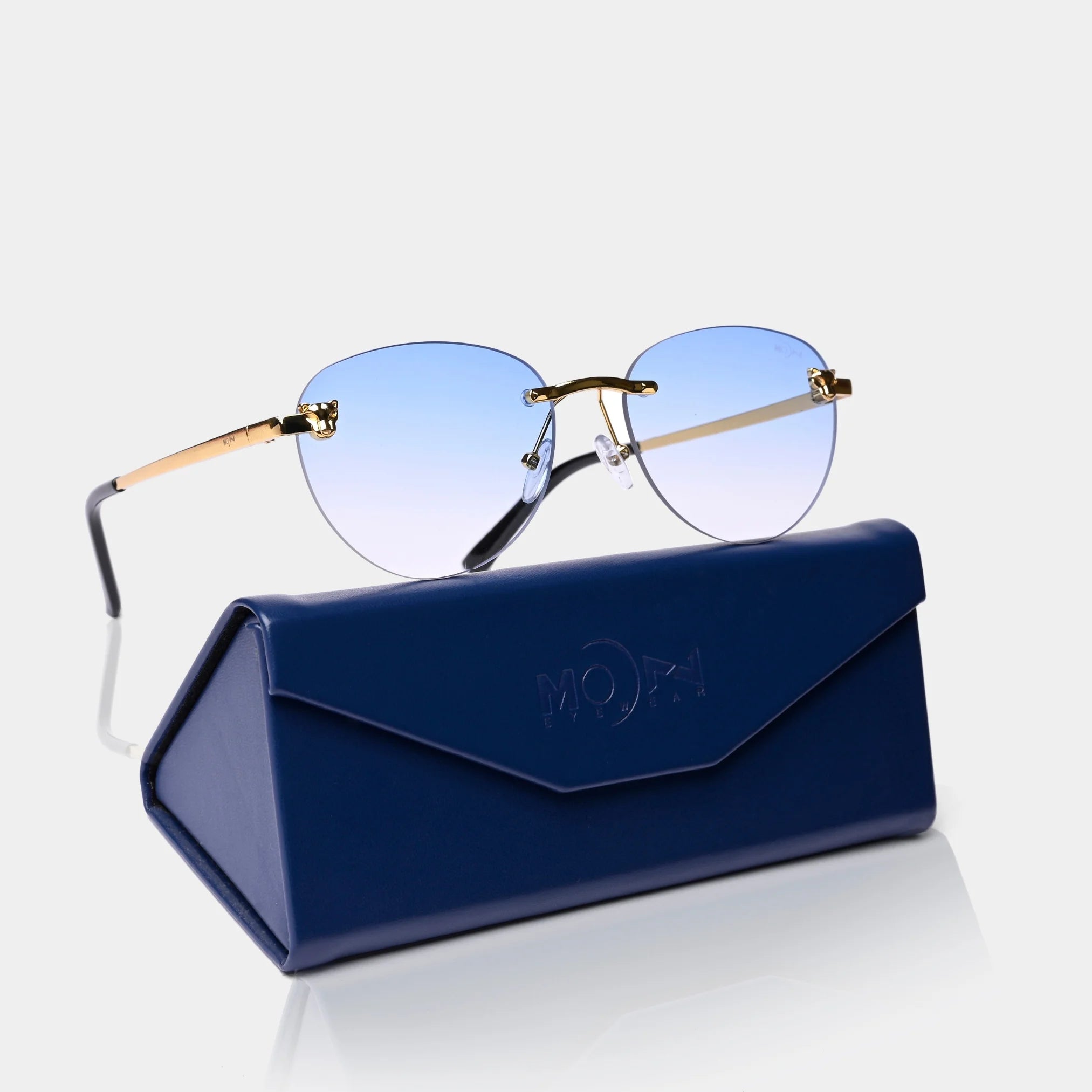 MOONX HIMALIA S3 - UV400 Rimless Oval Sunglasses
