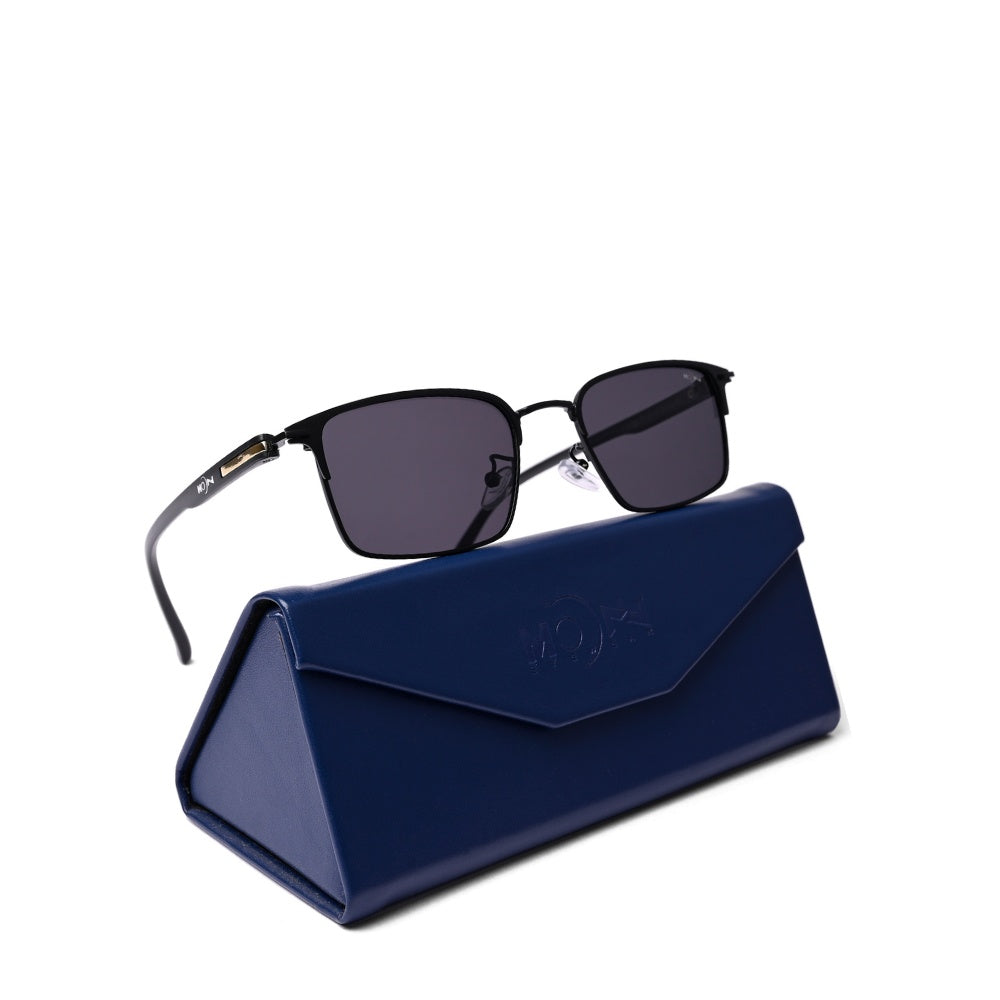 MOONX THEIA S1 – Polarised Rectangular Metal Frame Sunglasses (Unisex)