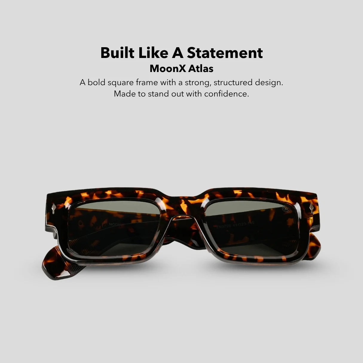 MOONX ATLAS S5 – UV400 Bold & Rectangular Sunglasses (Unisex)
