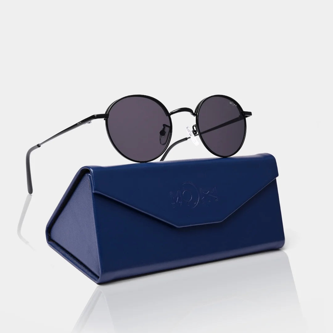 MOONX CLASSIC DIONE – Polarised Round Metal Sunglasses (Unisex)