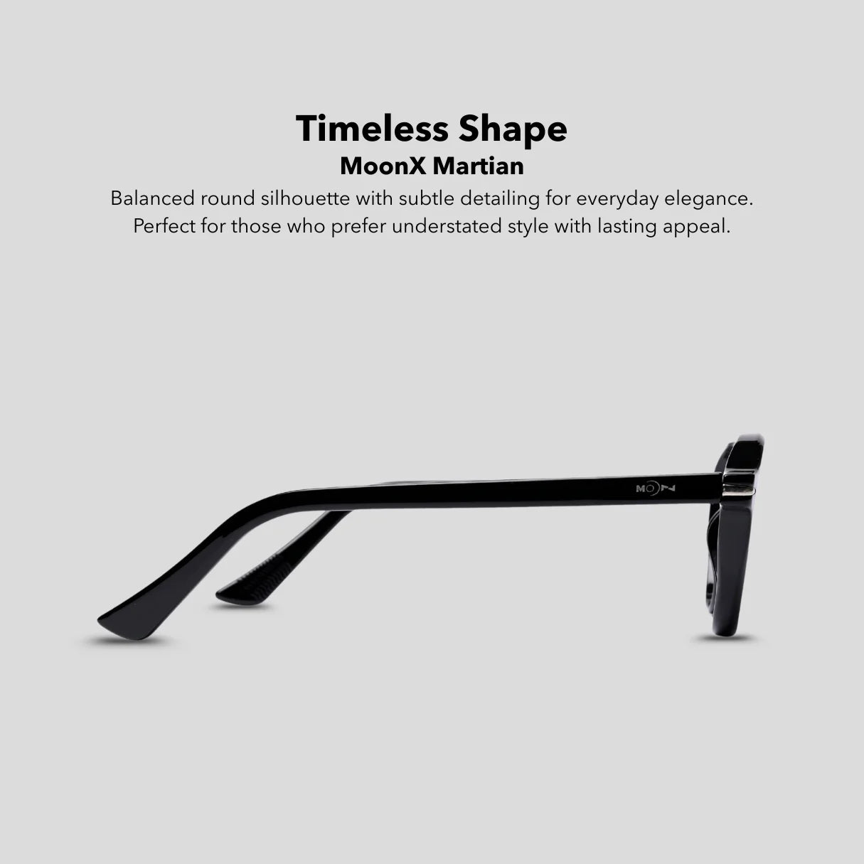MOONX MARTIAN – Polarised Round Frame Sunglasses (Unisex)