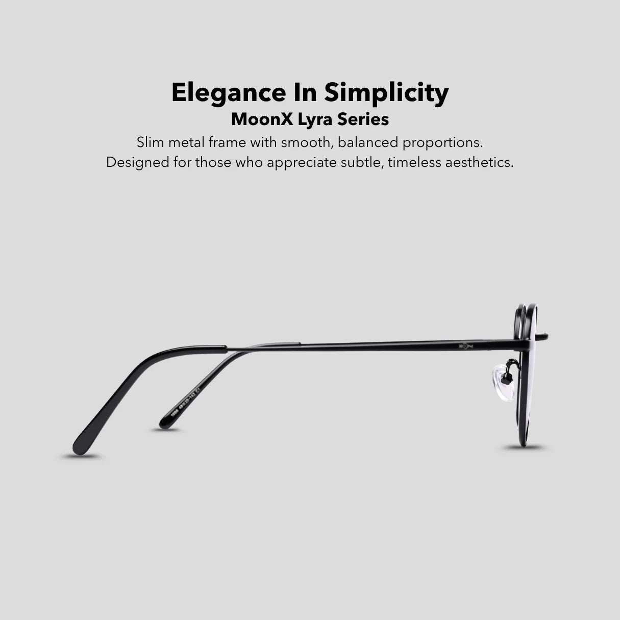 MOONX LYRA S1 – Polarised Round Metal Sunglasses (Unisex)