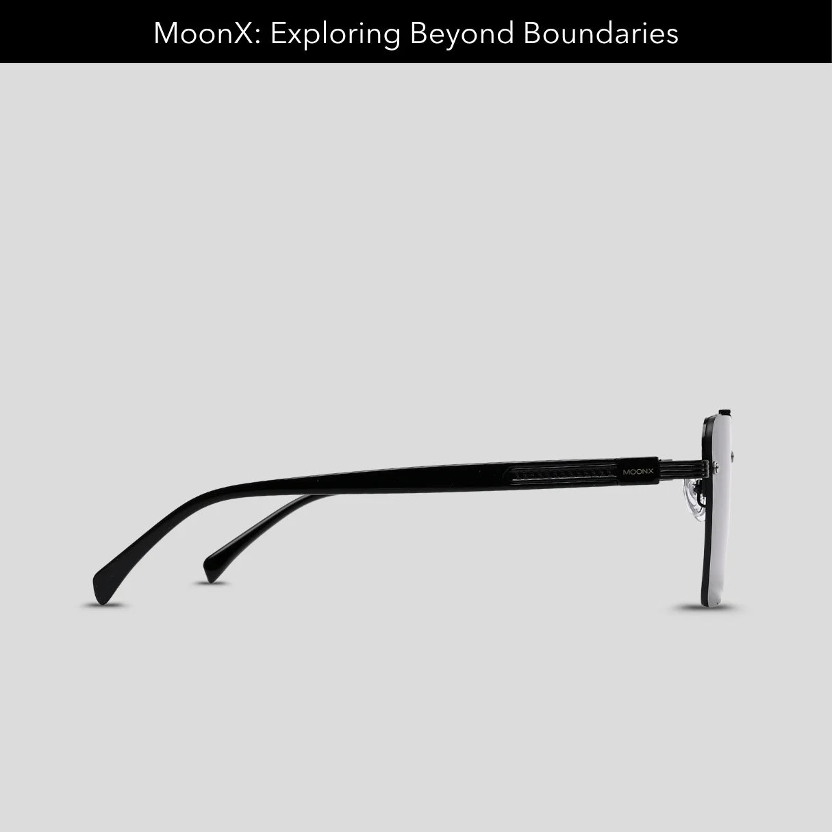 MOONX ICONIC S1 – UV400 Square Metal Frame Sunglasses (Unisex)