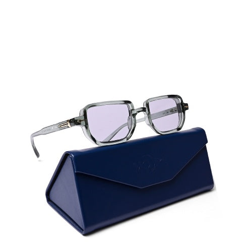 MOONX PHOENIX S5 – Transparent Rectangular Sunglasses (Unisex)